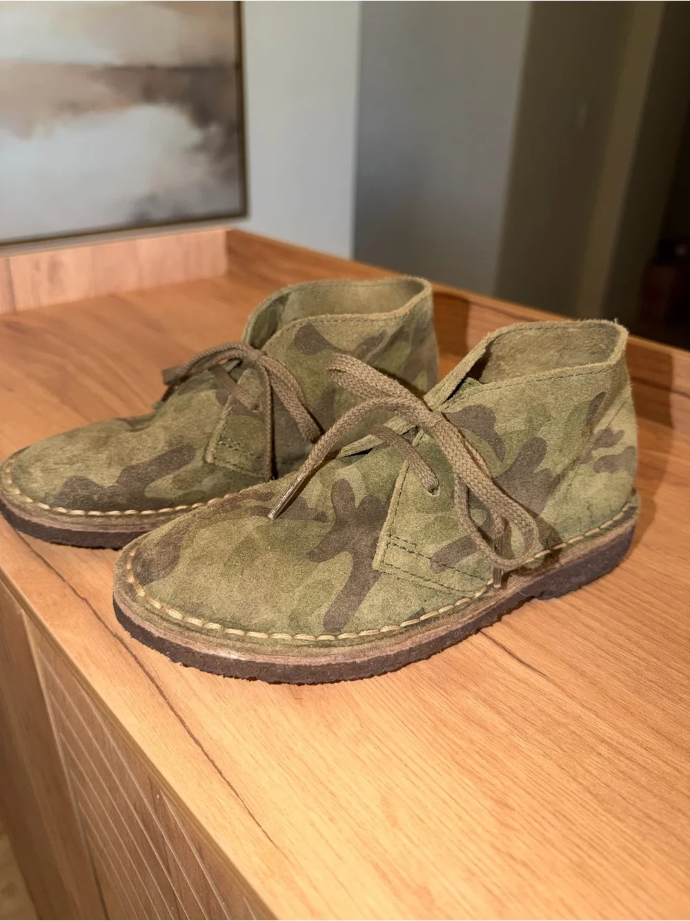 Boys sz 13 crewcuts suede made in Italy McAllister boots